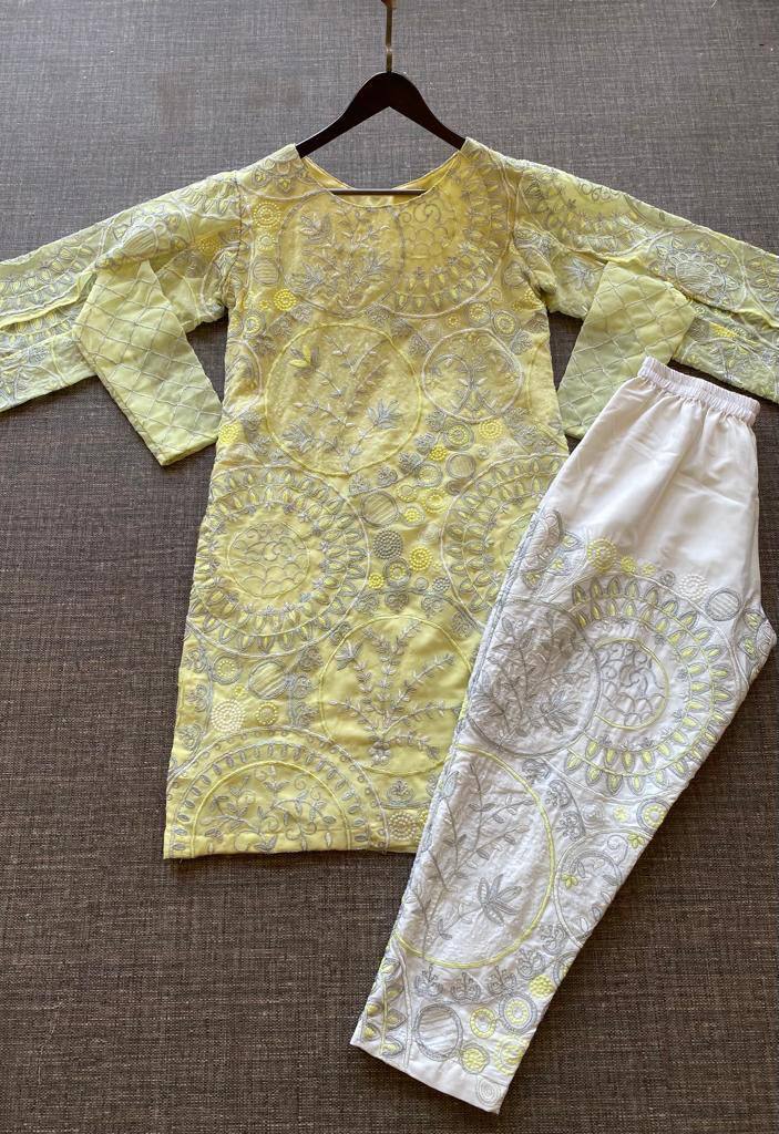LG 1618 Heavy Georgette Kurtis With Bottom Catalog